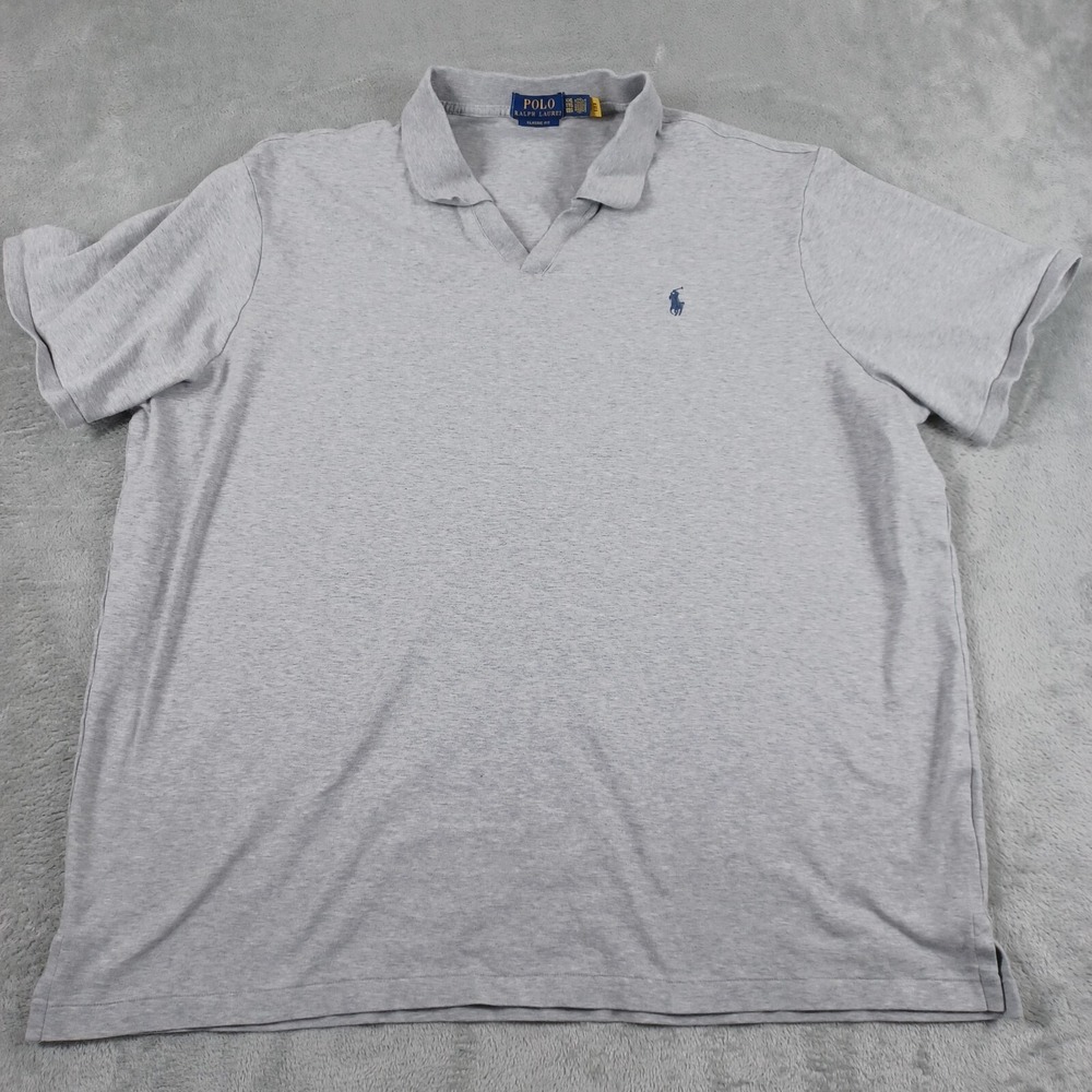 Polo Ralph Lauren Shirt Mens XXL Gray Casual Long Sleeve Preppy Basic